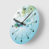 Horloge Ronde Flottant (Angle)