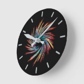 Horloge Ronde Flou - Coloré - Multicolore (Angle)