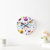 Horloge Ronde flowe (Maison)