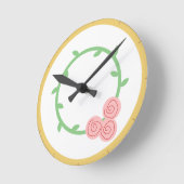 Horloge Ronde Flower Wall Clock (Angle)