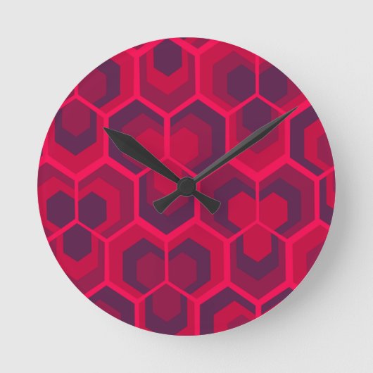 Horloge Ronde Flowers d'Hexagon (Recto)