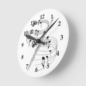 Horloge Ronde Flûte (Angle)