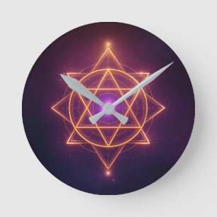 Horloge Ronde Flux d'énergie divine Diwali ArtivaNest
