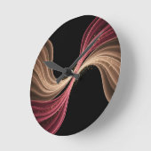 Horloge Ronde Flux éternel d'amour — Art romantique Abstrait (Angle)