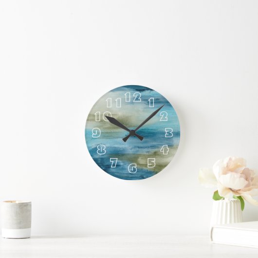 Horloge Ronde Flux océanique II (Maison)