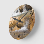 Horloge Ronde Flux orageux au printemps (Angle)