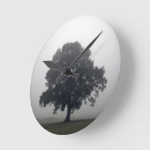 Horloge Ronde Foggy Tree (Angle)
