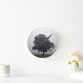 Horloge Ronde Foggy Tree (Maison)