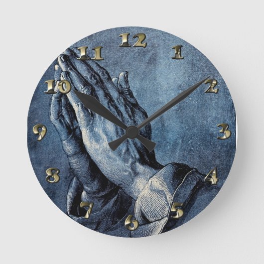 Horloge Ronde Folded Hands durer (Recto)