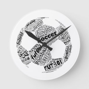 Horloge Ronde Football de football