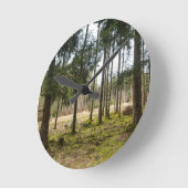 Horloge Ronde Forêt de feuillus éternels Félicité 2 (Angle)