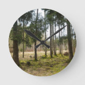 Horloge Ronde Forêt de feuillus éternels Félicité 2 (Recto)