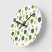 Horloge Ronde Forêt de Scandi (Angle)