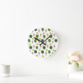 Horloge Ronde Forêt de Scandi (Maison)