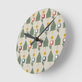 Horloge Ronde Forêt de Scandi (Angle)