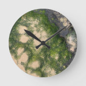 Horloge Ronde Formation rocheuse de grès avec de la mousse vert (Recto)