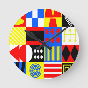 Horloge Ronde Formes Bauhaus