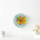 Horloge Ronde Formes d'or de rectangle (Maison)