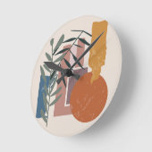 Horloge Ronde Formes Et Étapes patinées (Angle)