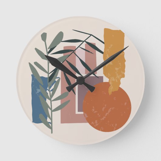 Horloge Ronde Formes Et Étapes patinées (Recto)