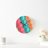 Horloge Ronde Formes et lignes Bauhaus 2  (Maison)