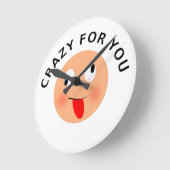 Horloge Ronde Fou pour toi (Angle)