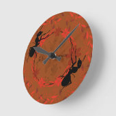 Horloge Ronde fourmi, affirmation positive, phrase inspirante (Angle)