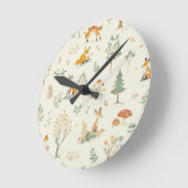 Horloge Ronde "Foxy Charm Wall Horloge" (Angle)