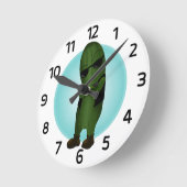 Horloge Ronde Frais comme un concombre (Angle)