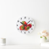 Horloge Ronde Fraises (Maison)