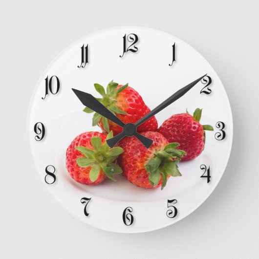 Horloge Ronde Fraises (Recto)