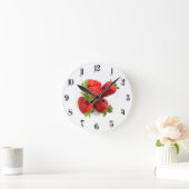 Horloge Ronde Fraises (Maison)