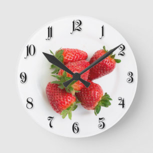 Horloge Ronde Fraises