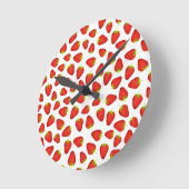 Horloge Ronde Fraises (Angle)