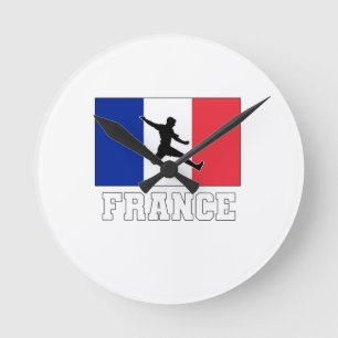 Horloge Ronde France Football Soccer National Team