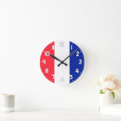 Horloge Ronde French Flag Wall Clock - Flag of France (Maison)
