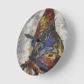 Horloge Ronde Frida Kahlo Butterfly Monet Inspired (Angle)