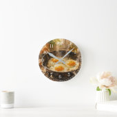 Horloge Ronde Fried Eggs in a Pan Wall Clock — Fun Kitchen Desig (Maison)