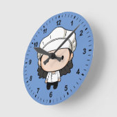 Horloge Ronde FRIENDS™ | Monica Chibi (Angle)
