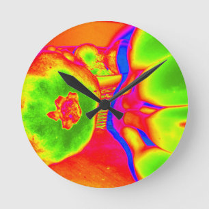 Horloge Ronde fruit fluorescent