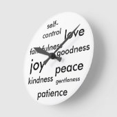 Horloge Ronde Fruit of the Spirit Clock (Angle)