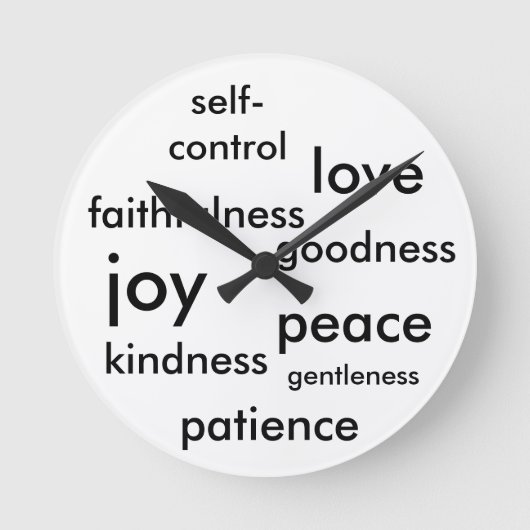 Horloge Ronde Fruit of the Spirit Clock (Recto)