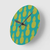 Horloge Ronde Fruit tropical ananas (Angle)