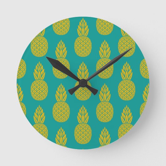 Horloge Ronde Fruit tropical ananas (Recto)