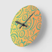 Horloge Ronde Fruits (Angle)