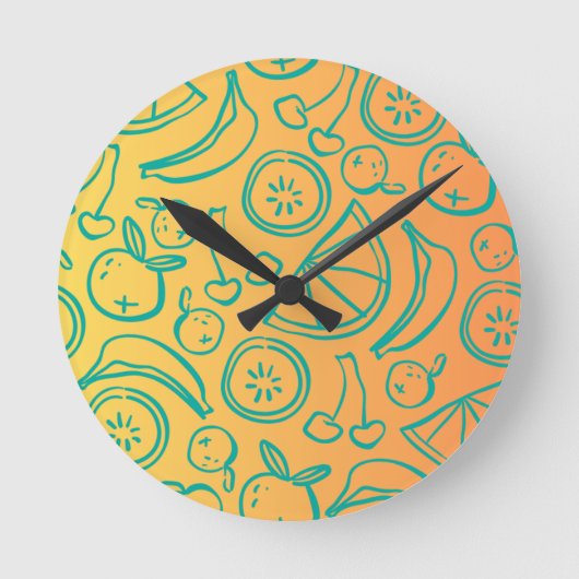 Horloge Ronde Fruits (Recto)