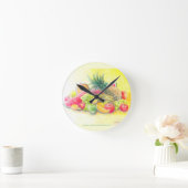 Horloge Ronde Fruits heureux (Maison)