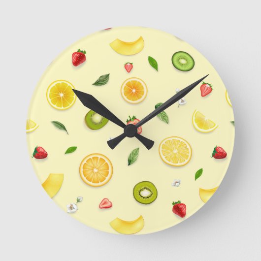 Horloge Ronde Fruits mixtes 2 (Recto)