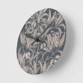 Horloge Ronde Fruits vintages et fleurs I (Angle)