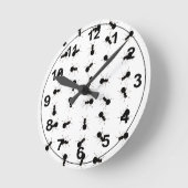 Horloge Ronde Fun Black Ant Bug (Angle)